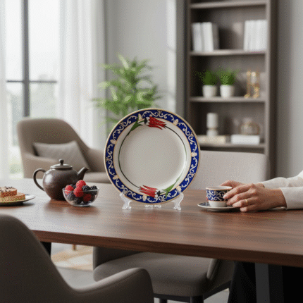 Plaket Porselen Tabak 25 cm Kadife Kutulu 04